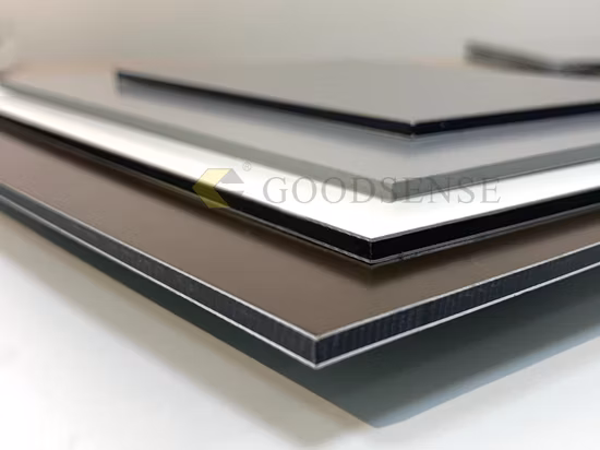 Construction Material Fireproof Fire Resistance Wall Cladding 2mm 3mm 4mm 5mm 6mm Aluminum Composite Panel Aluminum with ASTM PPG PVDF PE Coating